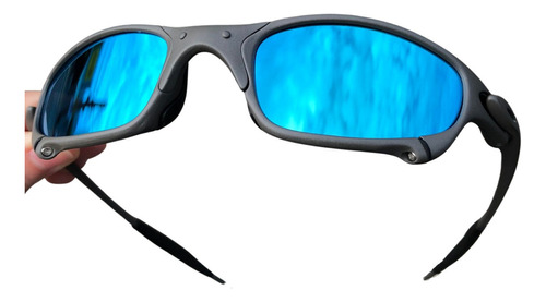 Óculos Juliet Metal Ferro Lupa Mandrake 24k Mc Top Cor Da Armação Grafite  Cor Da Haste Grafite Cor Da Lente Azul-claro